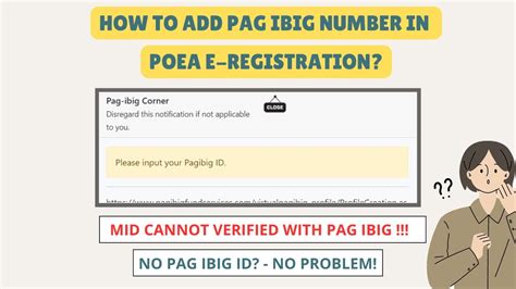 how to input pag ibig number in ereg|HOW TO INPUT YOUR PAG IBIG MID NUMBER IN POEA E .